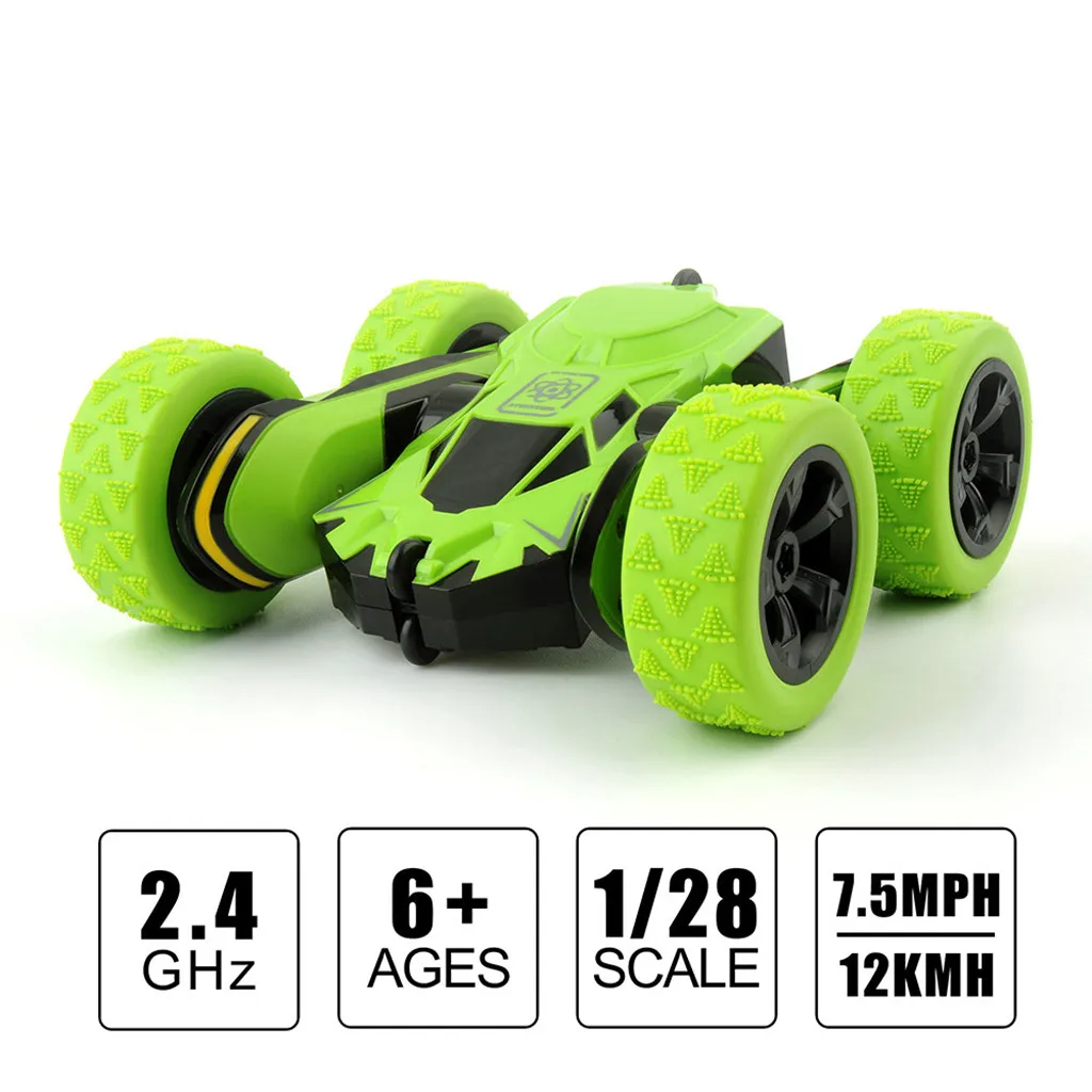 

1:28 Stunt Deformed car RC Stunt Car 2.4G Off Road Electrics Race Double Sided 360 Degree Drift Car For children toy gift L1227