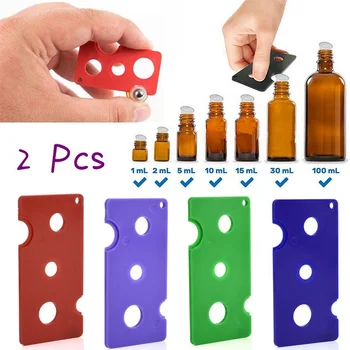 

2 Pc Essential Oil Opener Key Tool Remover for Roller Balls and Caps Bottles Plastic Opener Roller Bottle Corkscrew Tool