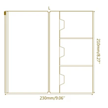 Дорожная сумка для ноутбука из ПВХ на молнии, органайзер для паспорта, водонепроницаемый держатель для хранения, LX9A