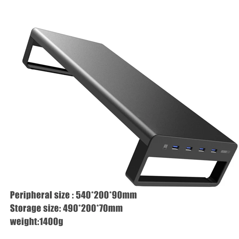  New Hot Smart Base Aluminum Alloy Computer Laptop Base Stand with USB 3.0 Port