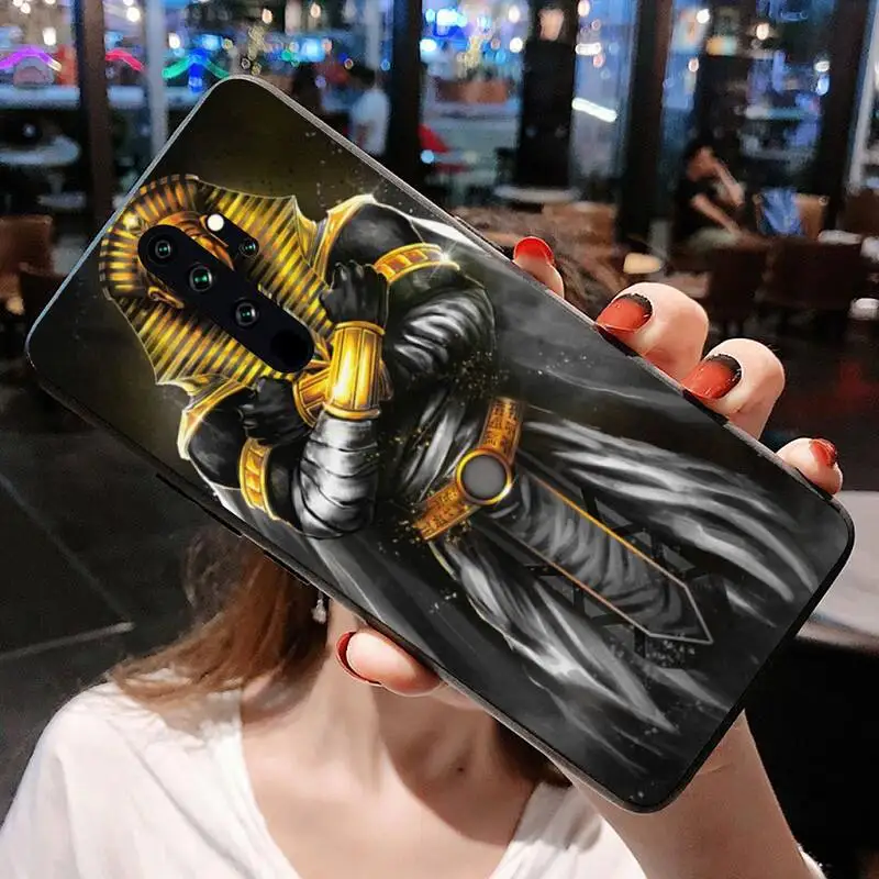 xiaomi leather case Egypt Nefertiti Anubis Ankh Pharaoh Phone Case for Redmi 9A 8A 7 6 6A Note 9 8 8T Pro Max Redmi 9 K20 K30 Pro xiaomi leather case glass Cases For Xiaomi