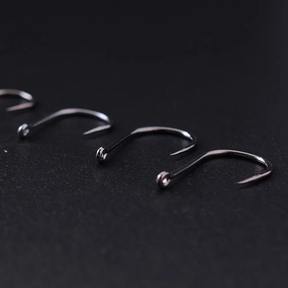 Sharpened 1000Pcs Fishhooks Barbed Hook Bait Fishing Jig Fishhook