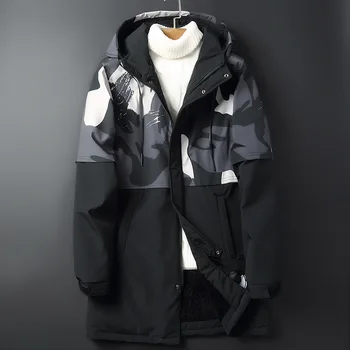 

2020 New Luxury Designer Men's Padded Jacket Padded Jacket Winter Plus Velvet Lining Men's Tide Fat Camouflage Cotton Jacket