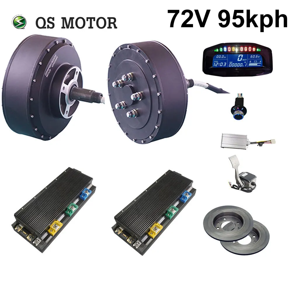 72V 95KPH Двигатель QS 273 8000 Вт 2wd 96В 115kph 72V 95kph 48V 67kph бесщеточный электродвигатель постоянного тока контроллер бесщеточного двигателя электрический автомобиль концентратор комплекты для преобразования двигателей с APT96600 мотор - Цвет: 72V 95KPH