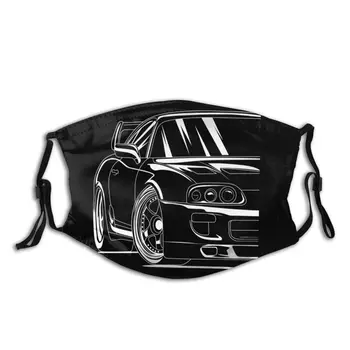 

Fashion 2JZ JDM Car Mouth Face Mask Reusable With Filters Stylish Anti Haze Dust Protection Mask Mouth Muffle