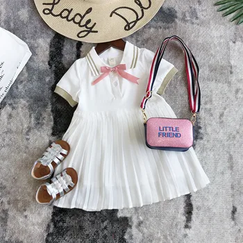 

2020 Girl Summer Dress Kids Children Short Sleeve Casual Dress