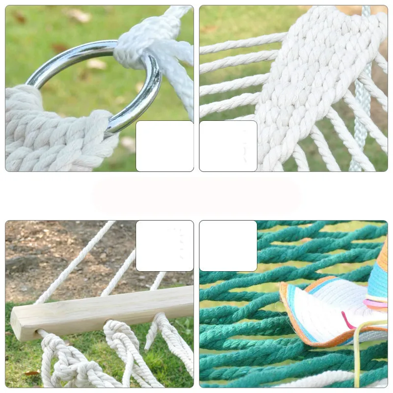 Outdoor Hammock Adult Net Hammock Thickening Swings Outdoor Camping Multi-function Swings Hamaca Colgante Outdoor Furniture Outdoor Hammock Adult Net Hammock Thickening Swings Outdoor Camping Multi-function Swings Hamaca Colgante Outdoor Furniture