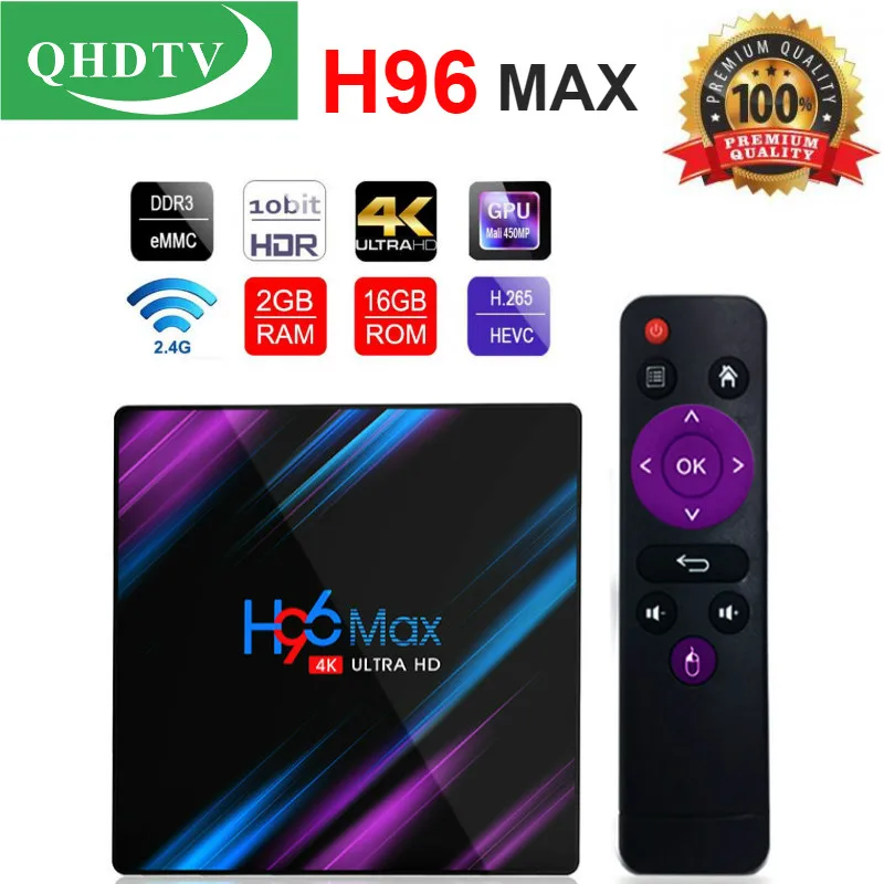 

Leadcool H96 MAX QHDTV Pro Android 10 TV BOX Amlogic S905X3 Quad Core smart tv box 32GB 64GB Lxtream QHDTV Android Set-top box