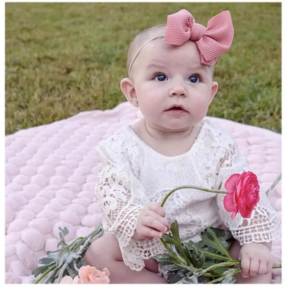 

2 Pcs/set Kids Bow Hairband Hair Clip Baby Headdress Children's Day Gift Photography Props Headwear Set