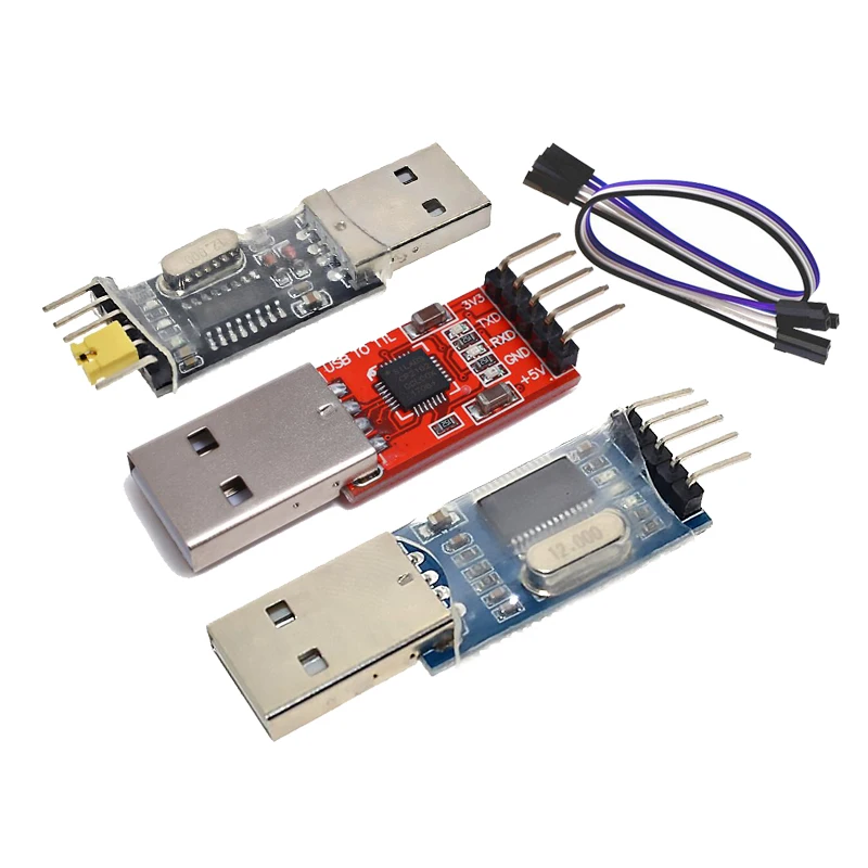 3pcs/lot =1PCS PL2303HX+1PCS CP2102+1PCS CH340G USB TO TTL for arduino PL2303 CP2102 5PIN USB to UART TTL Module