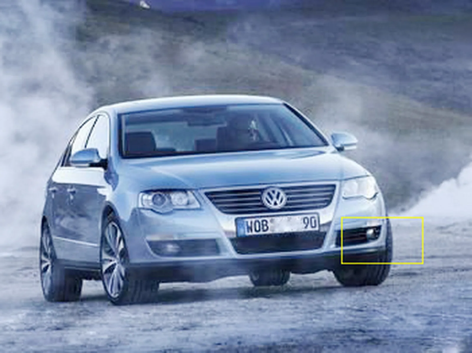 1x для VW Passat B6 3C 06-10 Замена переднего бампера противотуманный светильник без лампы