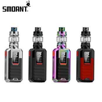 

Original Smoant Ladon Vape Kit 225W 6ML AIO Tank Mesh 0.16ohm & Dual mesh 0.15ohm Coils 18650 Battery RBA Vaporizer E Cigarette