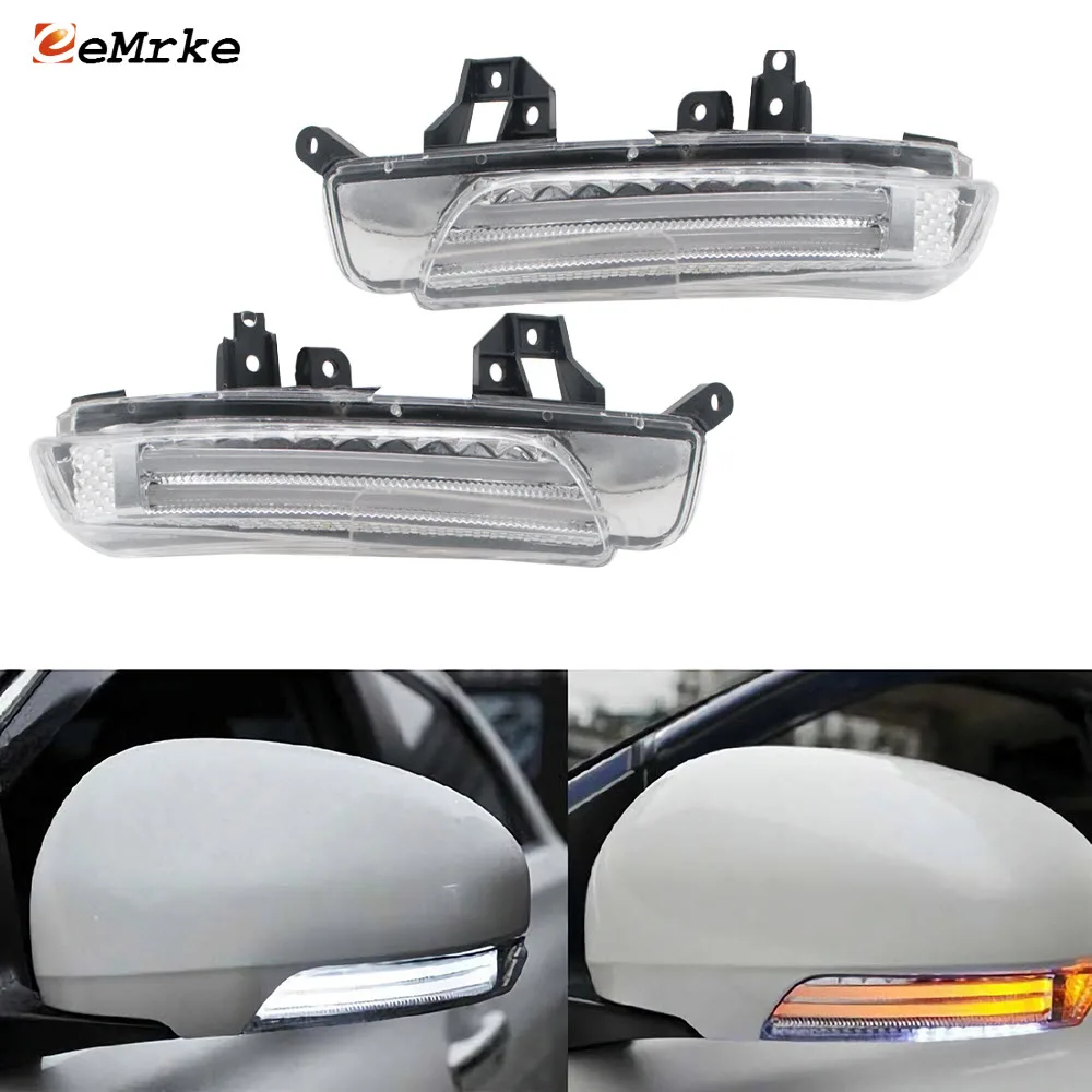 EeMrke для Toyota Wish ZGE21 2010 2011 2012 2013 2015 боковые зеркала заднего вида светодиодный ДХО