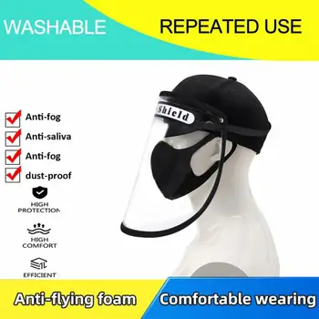 

Sunscreen Anti Dust UV With Logo Windproof Full Cover Child Adult Transparent Outdoor Travel Black Face Shield Makeup Tools