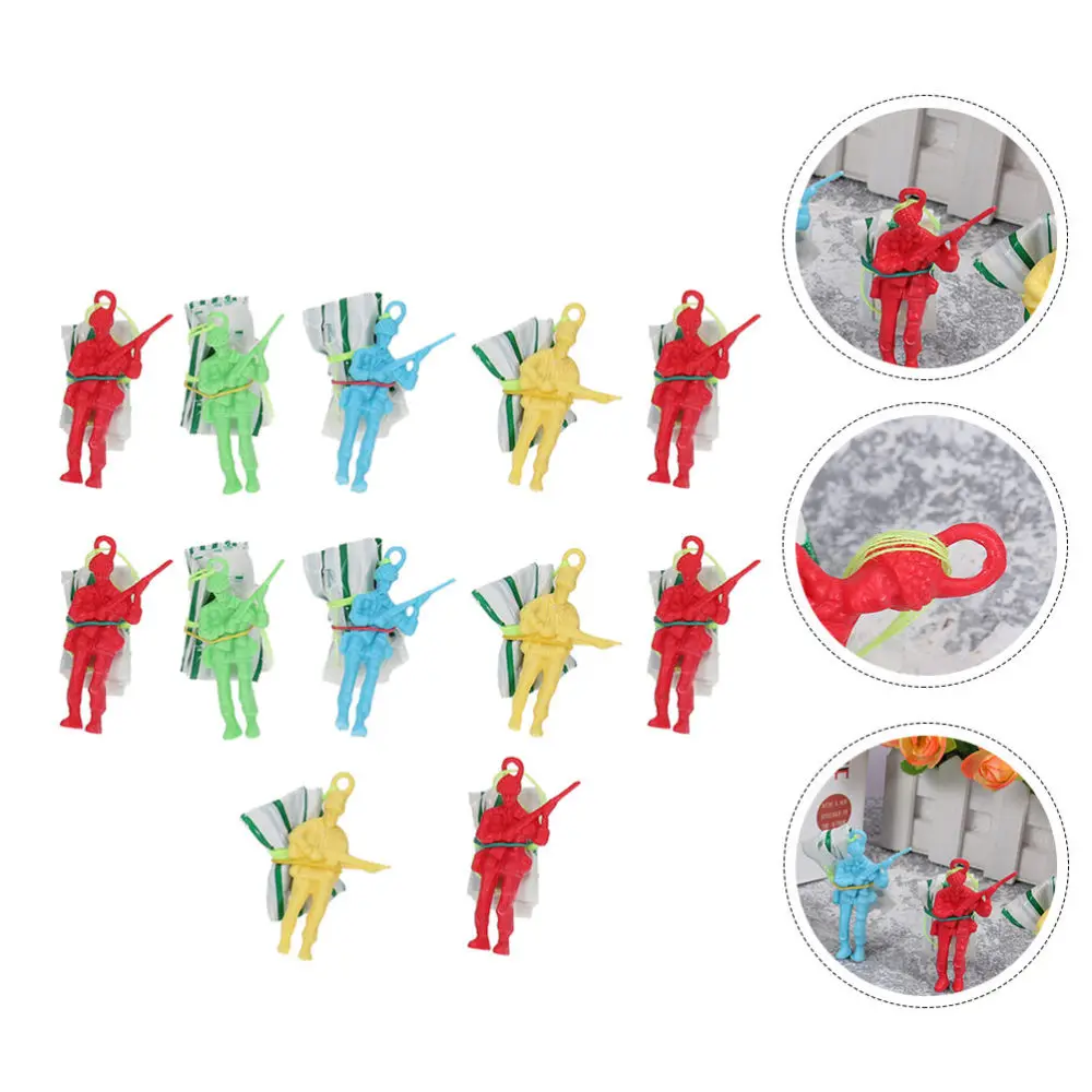 Parachute Toys Figuresflying Throwing Mini Soldiers Paratroopers Action