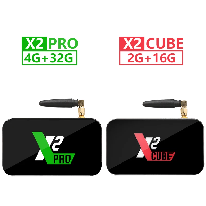  X2 Pro TV Box Android 9.0 4GB RAM DDR4 32GB Smart Amlogic S905X2 X2 cube 2GB 16GB Set Top Box 2.4G/ - 4000235795643