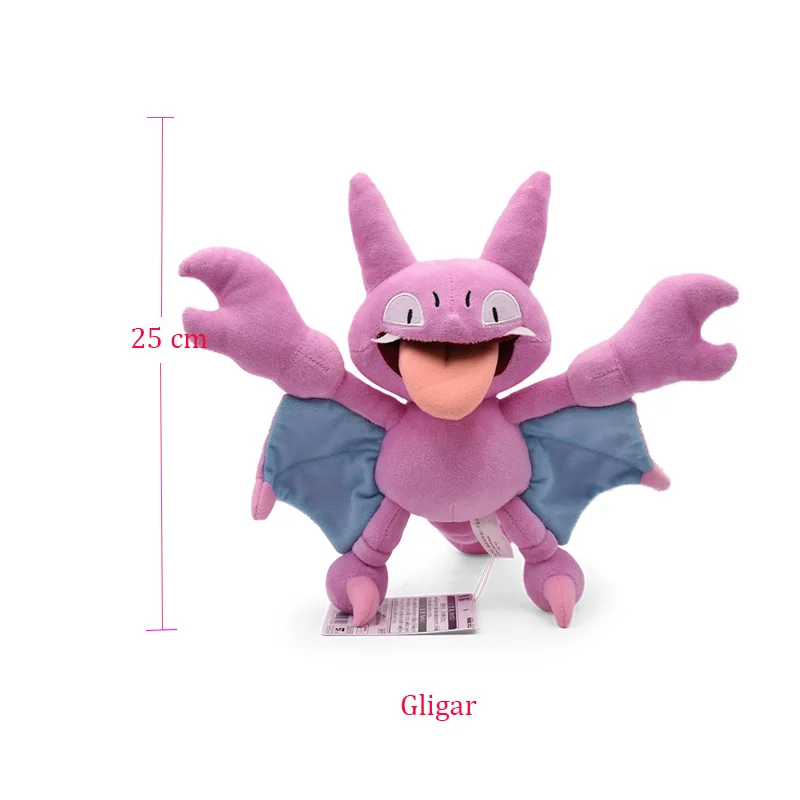 Gligar Takara Tomy Аниме Покемон кукла Torterra Snorlax Zeraora Rayquaza Charizard мультфильм чучела Peluche плюшевые игрушки Рождественский подарок - Цвет: Gligar