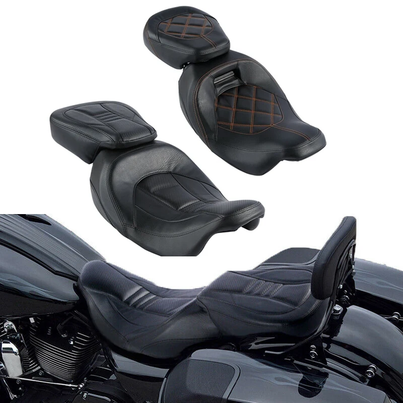 Мотоциклетное ПАССАЖИРСКОЕ СИДЕНЬЕ для водителя Harley Touring Electra Glide Road King CVO Street 09 20