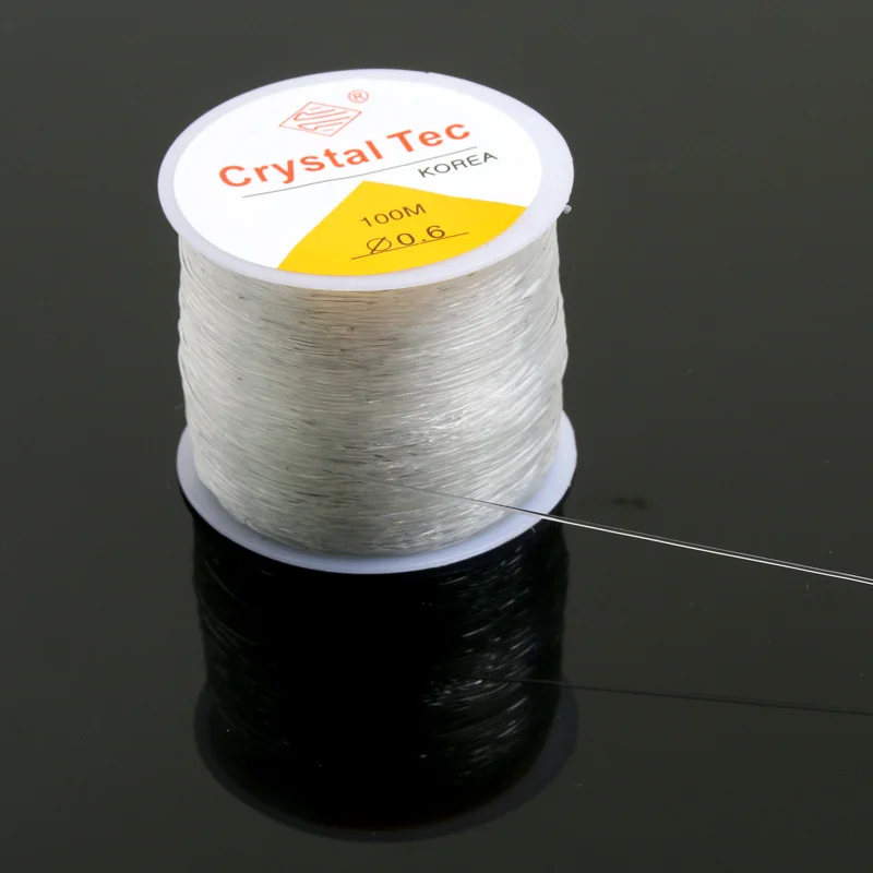 Lot 3 Rouleaux Fil Élastique Cristal Extensible 0 8 Mm