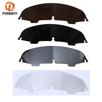 

POSSBAY 5" Motorcycle Windscreens Wind Deflectors Windshield Windscherm Scooter For Harley Touring Electra Glide 1996-2013