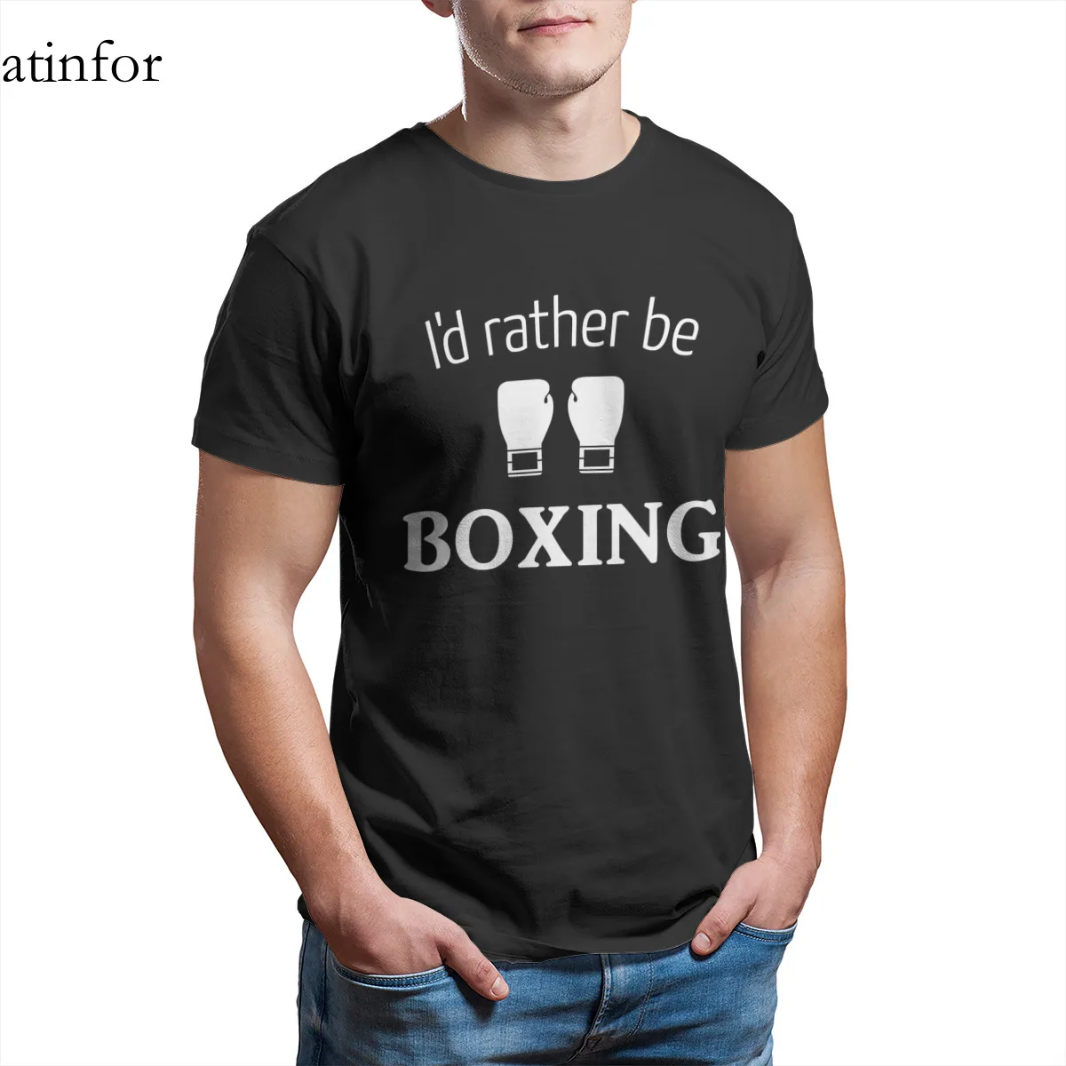 I d rather be Boxing T Shirt Custom 