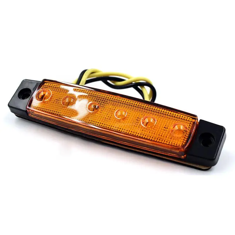 None 10 шт. 6LED/pc Авто сигнальный индикатор Боковой габаритный фонарь задние фонари зазор задние фонари для автобус, грузовик, фургон караван RV грузовик