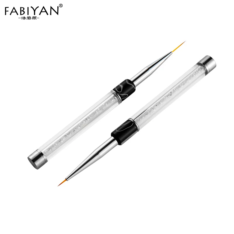 7/14mm Nail Art Brush Crystal Rhinestone Acrylic Brushes UV Gel Polish Painting Drawing Line Pen Liner Tips Tools DIY Manicure