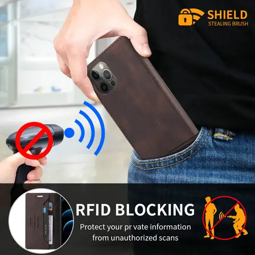 Poco X3 NFC Luxury Case Leather Wallet RFID Block 360 Protect for Xiaomi Poco X3 Pro Case POCO X 3 GT 5G X3Pro Flip Cards Cover - Image 6