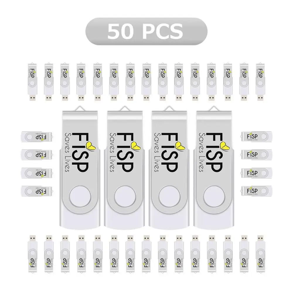 USB флеш накопитель J boxing 50X 512 Мб с логотипом на заказ металлический вращающийся