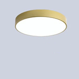 Gold solid LED Современные Акриловые Сплава Круглые 5 см супер тонкий Светодиодные Лампы.Светодиодные Светильники.Люстры Потолочные.Светильники Потолочные Светильники.Светильник Потолочный Светильник Для Столовой,Фойе и Спальни - Цвет корпуса: Gold solid