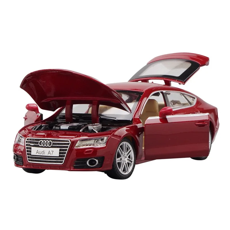 Модель автомобиля CAIPO 1:24 Audi A7 coupe модель из сплава четыре двери звук и светильник
