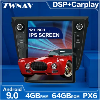 

PX6 4+64G Tesla Style Big Screen Android 9.0 Car Multimedia Player For NISSAN X-TRAIL 2013-2017 GPS Audio Radio stereo head unit