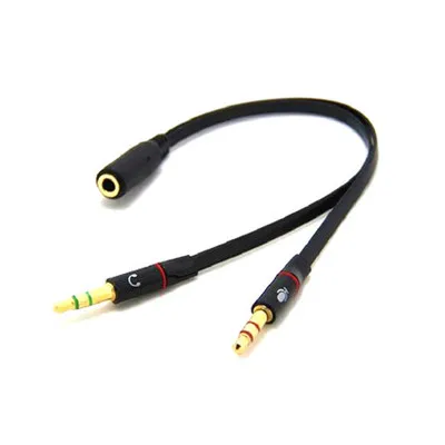 100pcs 3 5mm Y Splitter Headphone Mic Audio Adapter Female to 2 Male Headphone Headset to PC Adapter Aux Stereo Adapter Cable