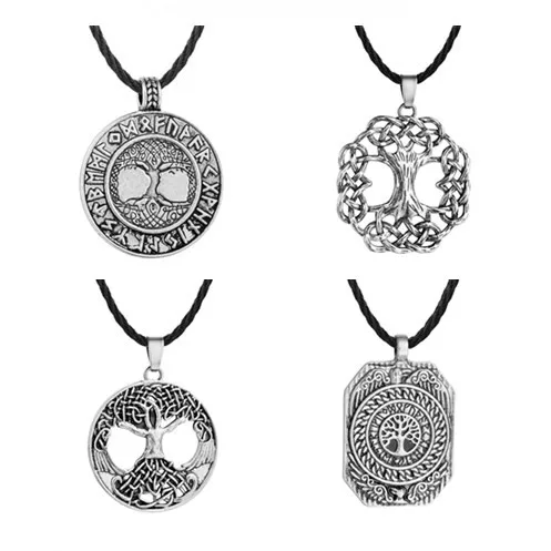 

Tree Of Life Pendant World Tree Amulet Trinity Jewelry Viking Necklace