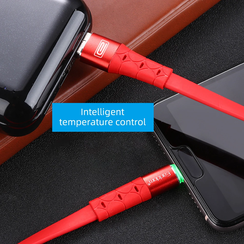 FDBRO быстрый зарядный провод кабель usbc для Xiaomi K20 Pro Note 10 светодиодный usb type C кабель 1 м USB-C зарядное устройство для мобильного телефона