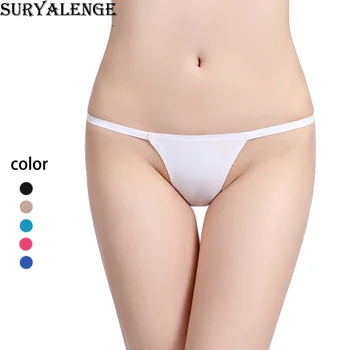 

SURYALENGE Female Seamless Cotton Thongs Large Size Low Waist Sexy Women's Underwear T-back European and American Briefs