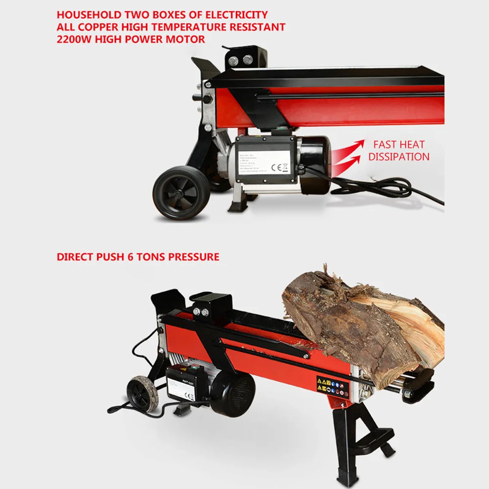 Electric Wood Cutting Machine Machine Splitting Wood Firewood Splitting