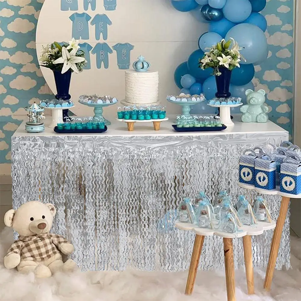 Спиральная юбка для стола с кисточками для свадебного торжества, дня рождения, праздничного торжества, стола и стула, декоративная юбка для стола