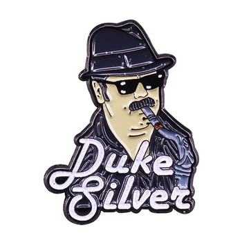 

Duke Silver Parks and Recreation pin bring you step into the smooth jazz
