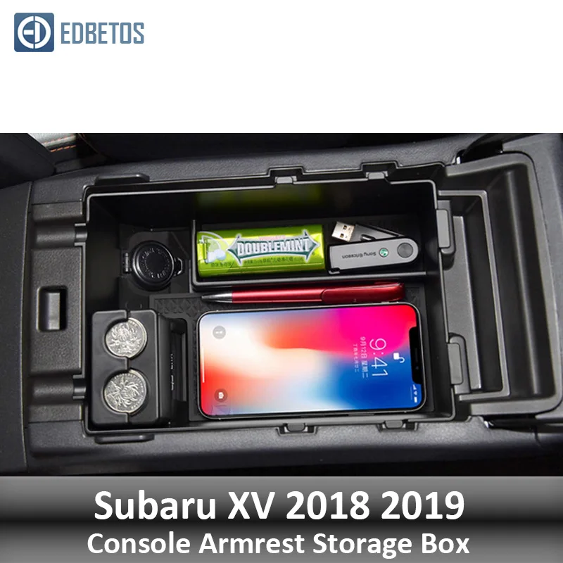 Подлокотник вторичный бардачок для Subaru XV центральная консоль Органайзер лоток-Subaru Средства для укладки