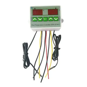 

ZFX-ST3012 Intelligent Digital Temperature Controller Electric Thermostat Temperature Control Switch Dual Display Controller