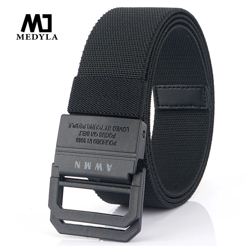 

MEDYLA Casual Elastic Belt Lightweight And Metal Free POM Plastic Buckle Security Belt