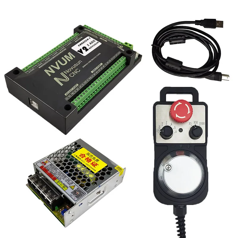 Комплект с ЧПУ USB mach3 карта управления NVUM V2.1 200K контроллер движения по оси 3456