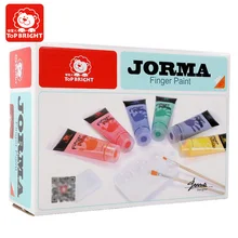 Детский пигментный стиральный пигмент, Детский костюм с граффити, ручная роспись, 6 цветов, пальчиковая живопись