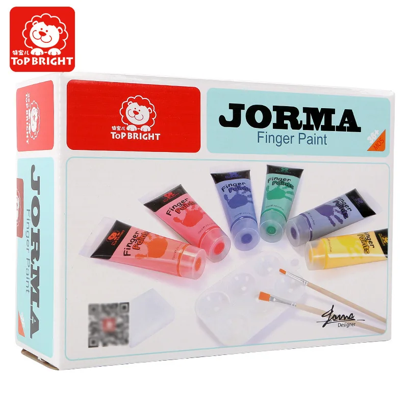 

Children Pigment-Washing Painting Pigment Baby Graffiti Suit Handprint Painting 6 Color Finger Painting
