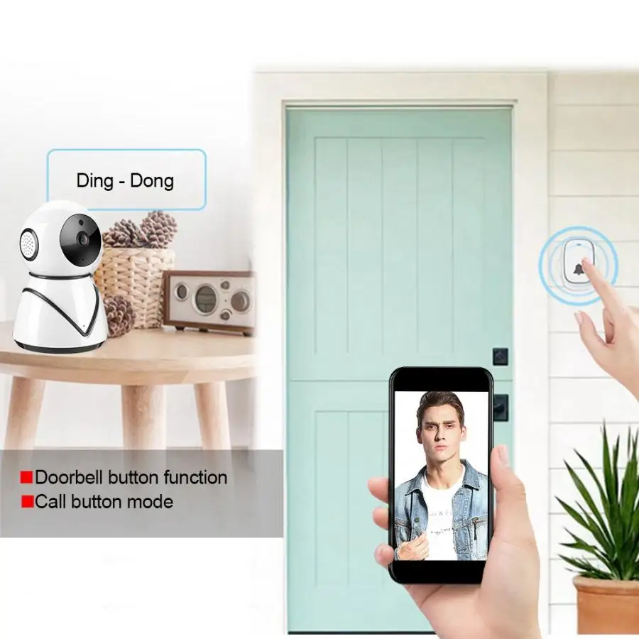 1080P HD WiFi камера магнитный дверной звонок PIR Умный домашний комплект безопасности для ONVIF PIR камеры