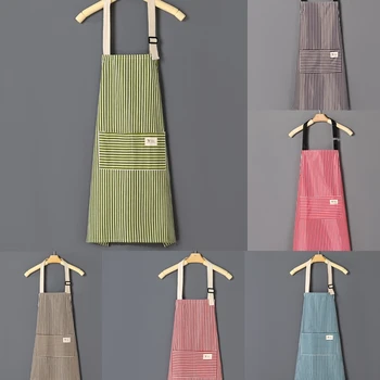 

Apron Antifouling And Oil Proofing Stripe Pinafore Kitchen Supplies Kitchen Tools Gifts Presents Fashion Simple Style Fun Aprons