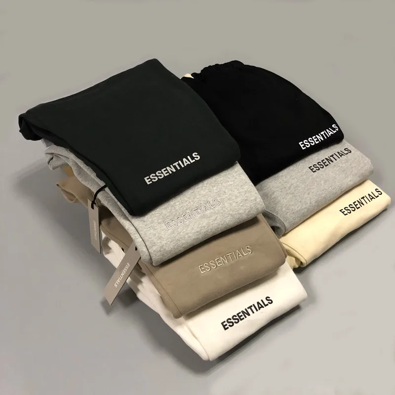 

Autumn Joggers Drawstring FOG Essentials Sweatpants Men Women Cotton Best Quality Graffiti Vintage FOG Essentials Pants Trousers