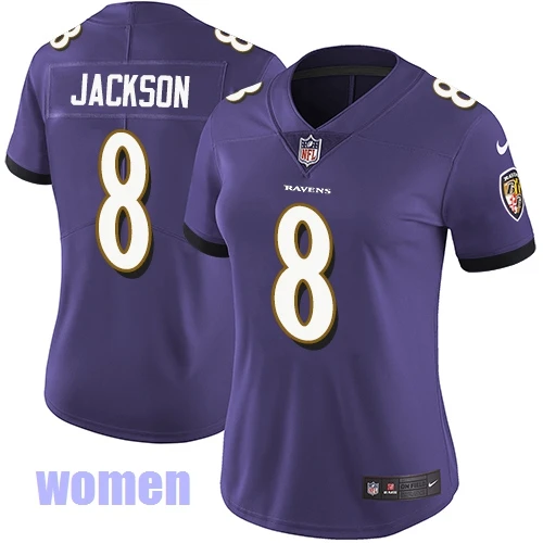 Новинка года. Высококачественная Мужская футболка Baltimore Lamar Jackson Ravens - Цвет: Women