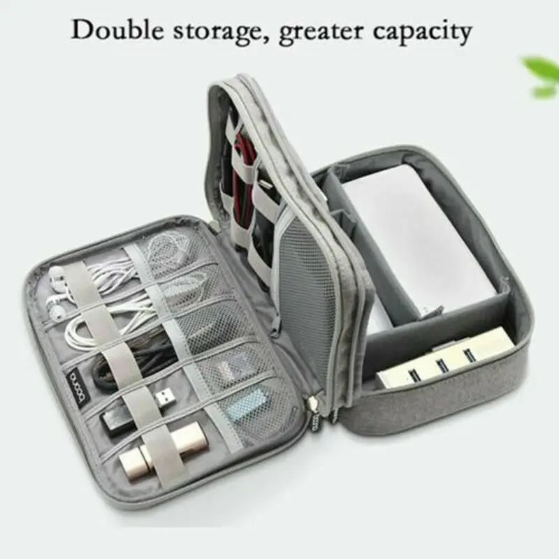 Горячая большой емкости портативный дорожный бытовой многофункциональный электронный аксессуары USB кабель Органайзер сумка для хранения 4 стиля